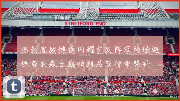 热刺客战博德闪耀首发阵容约翰逊理查利森出战帕利尼亚待命替补